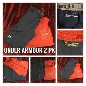 🏋🏾🏋🏽UNDER ARMOUR MENS 2 shorts